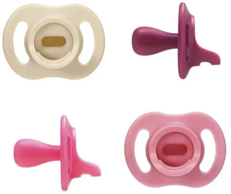 Tommee tippee sucette ultra-légère stayput - 6-18 mois - lot de 4 - sucette une pièce en silicone - rose multi