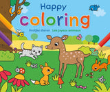 Coloriage heureux Deltas - animaux heureux