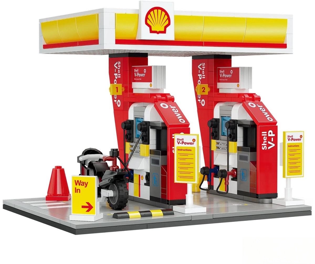 Cada | série de construction - station de vente au détail Shell 305 pièces