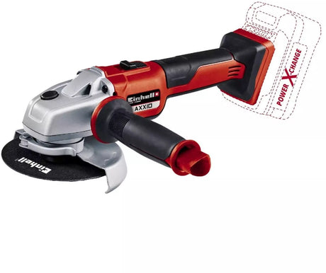 Meuleuse d'angle à batterie Einhell axxio 18 125 bl li solo - power x-change - 18 v li-ion - moteur brushless - ø125 mm - 8 500 t min - max. profondeur de coupe : 33 mm - démarrage progressif - excl. batterie, chargeur et meule