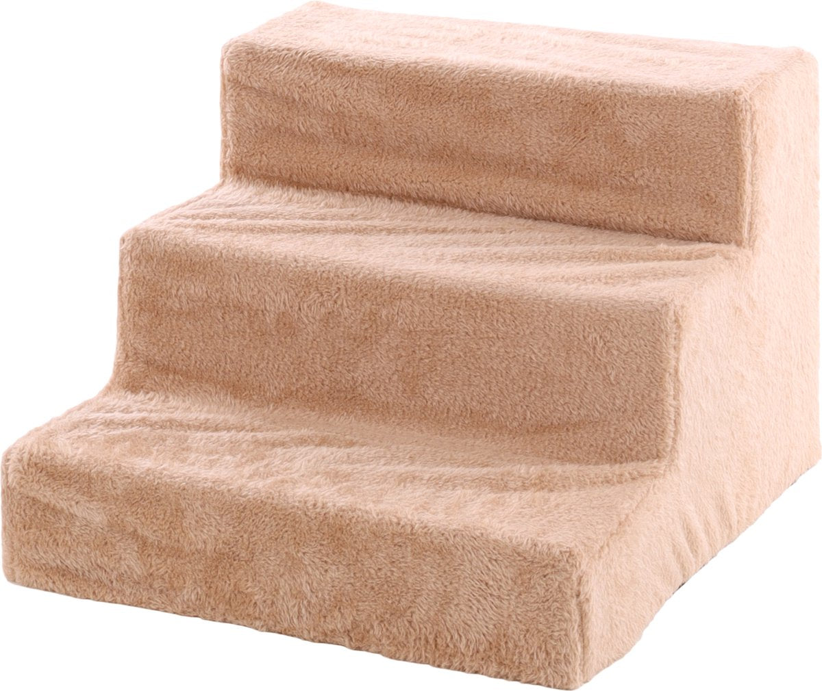 Escalier pour chien Flamingo – marche facile – escaliers pour chien – marche pour chien – escaliers pour chien 3 marches – 41x43x30 cm – beige