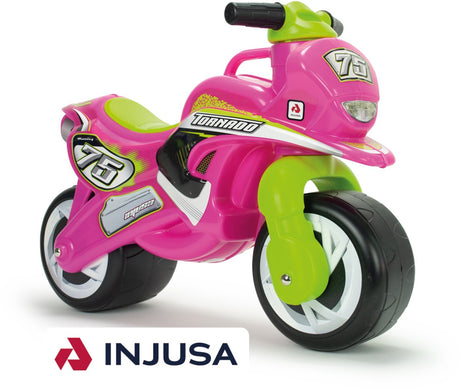 Injusa balance vélo moteur tornade rose