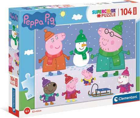 Clementoni - puzzle - 104 pièces - Peppa Pig - puzzle pour enfants - supercolor