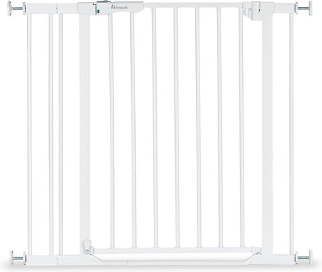 Hauck clear step set 2 barrières d'escalier avec extension de 9 cm - 84 à 89 cm - blanc