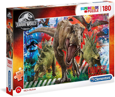 Clementoni Jigsaw Puzzle Super Color Jurassic World, 180e.