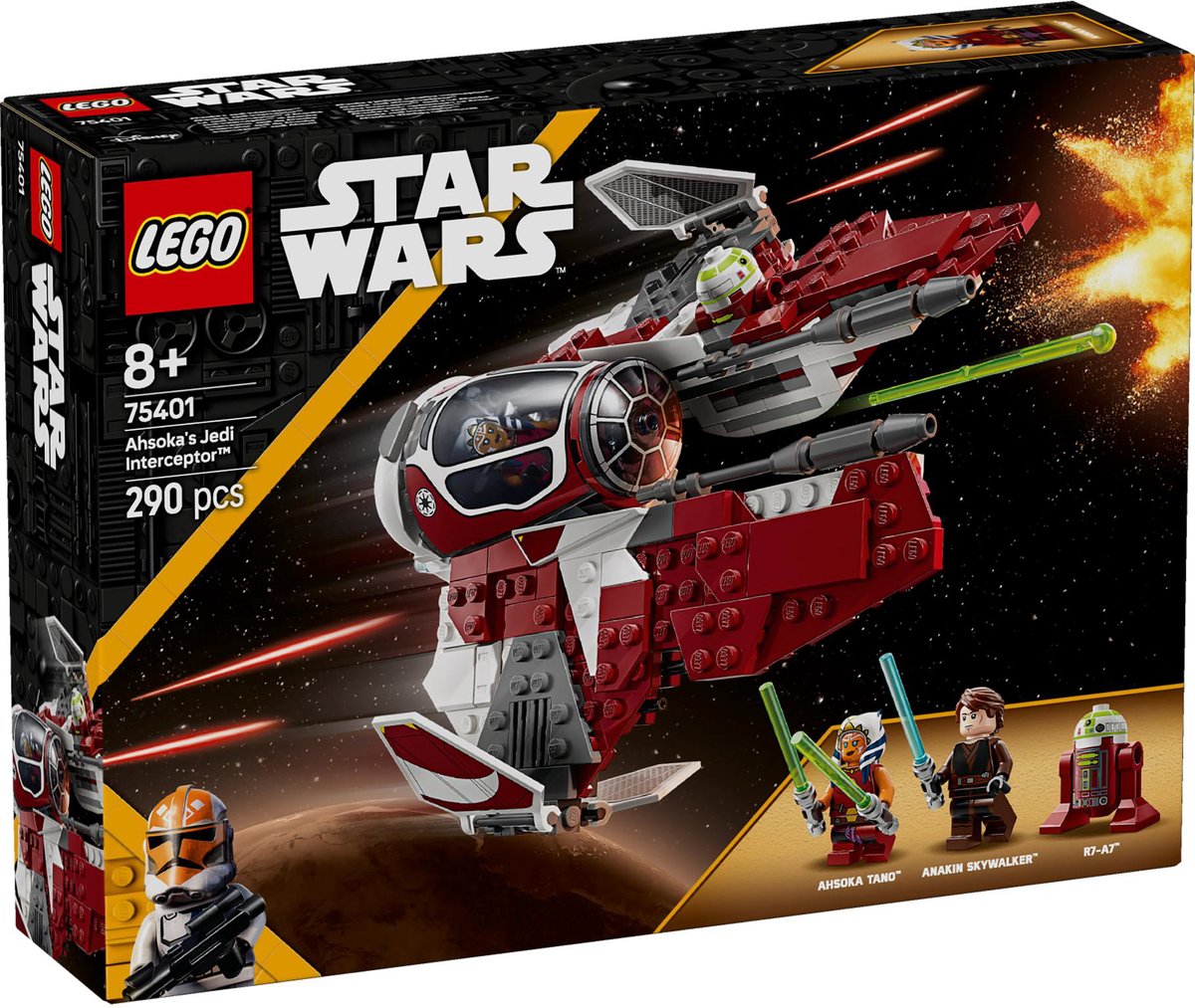 Lego Star Wars™ L'Intercepteur Jedi d'Ahsoka™ 75401