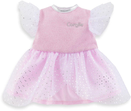 Corolle ma - robe de poupée rose à paillettes