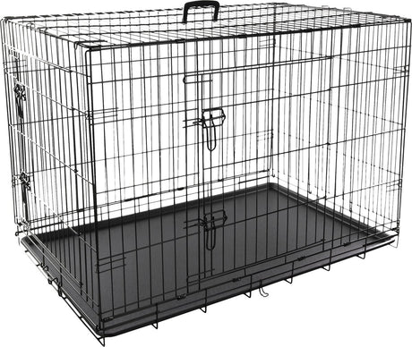 Banc Flamingo avec 2 portes - 109 x 70 x 76 cm noir