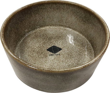 D d home d d gamelle à nourriture jaspe sable - gamelle à nourriture pour chien - ø20,8 cm