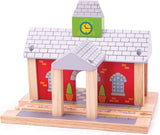 Bigjigs Rails en bois - gare
