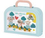 Abrick Zoo Beer avec des blocs de construction dans une valise, 28dlg.