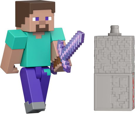Mattel figurine minecraft steve figurine 8 cm