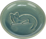 Trixie gamelle pour chat relief chat céramique bleu