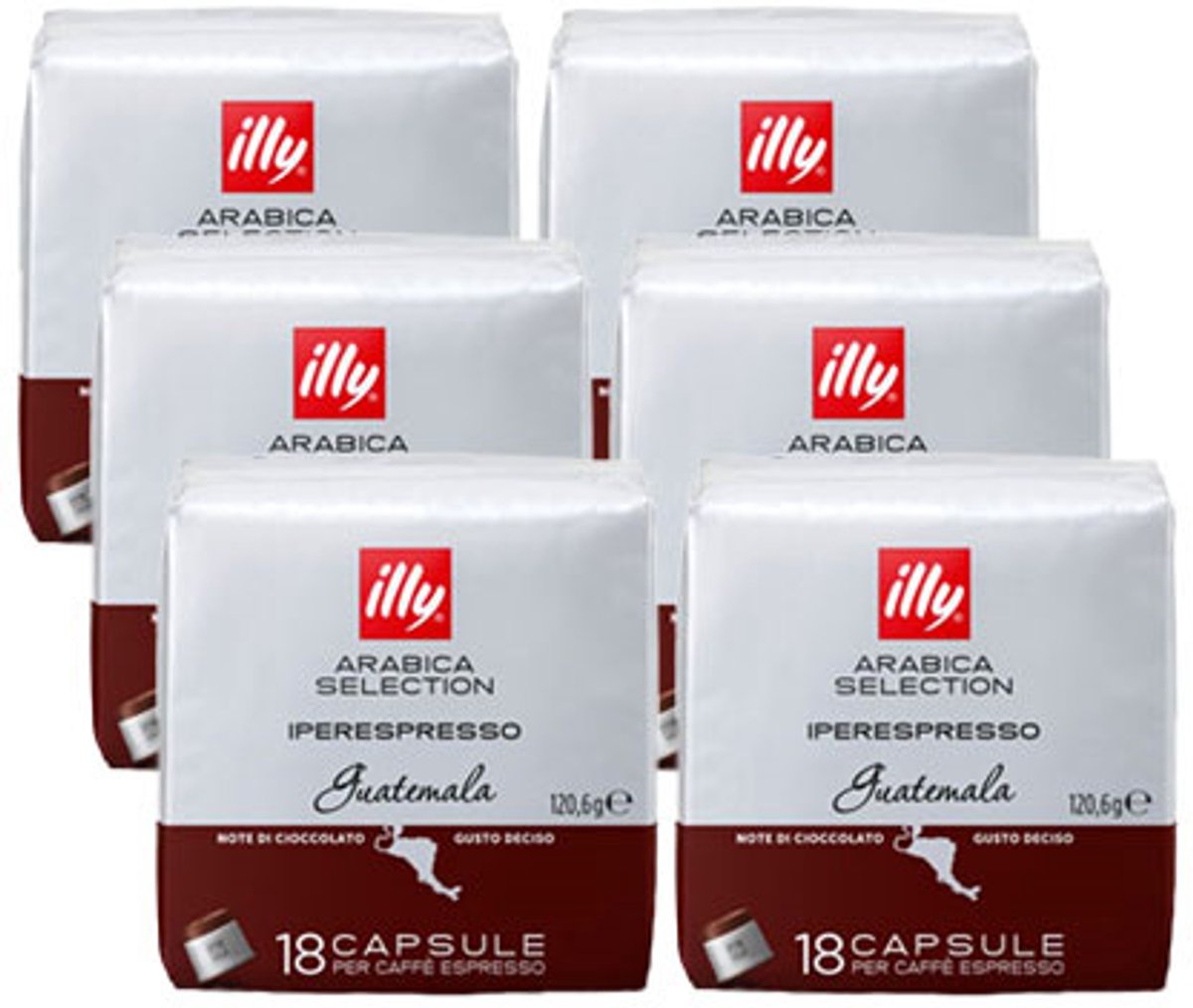 Illy - café iperespresso guatemala 18 capsules