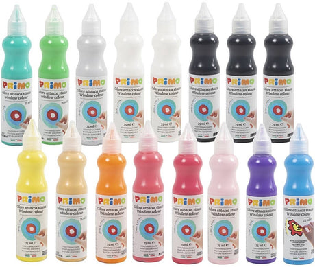Peinture pour fenêtres Primo, différentes couleurs, 16x75 ml 1 boîte