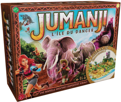 Spin Master Games Jumanji Stampede Jeu de société coopératif, jeu d'aventure 3D basé sur le film d'action, soirée de jeu en famille