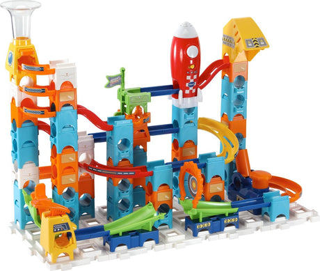 Vtech Marble Rush Rocket Set Electronic M100e Marble Track - 79 pièces - incl. 10 billes avec effets lumineux et sonores - cadeau - jouets 3 à 12 ans