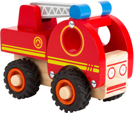 Small foot - camion de pompier en bois avec échelle