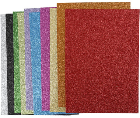 Société créative https : www.cchobby.nl paillettes-foam-vellen-a4-vel-210x297-mm-thickness-2-mm-glitter-diverse-colours-10-miscellaneous-vellen-1-doos
