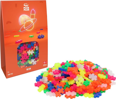 Jeu de construction Plus-Plus Basic Neon 300 pièces - 3351 - jouets de construction - jouets de construction - ensemble avec blocs de construction - à partir de 5 ans