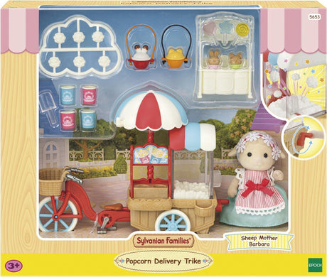 Familles Sylvanian Familles Sylvania 5653 Tricycle de livraison de pop-corn