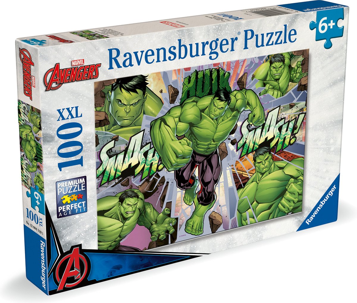 Ravensburger puzzle xxl merveille hulk, 100 pcs.