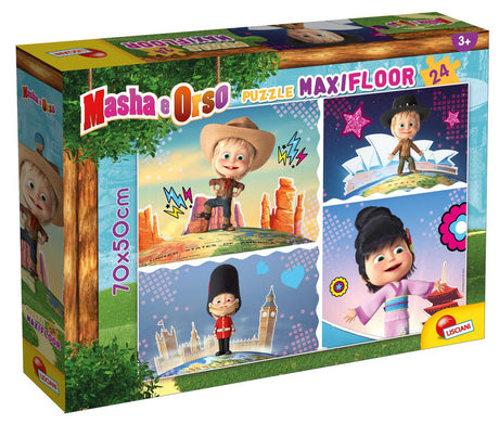 Lisciani masha puzzle maxifloor 24 - ô fantastique !