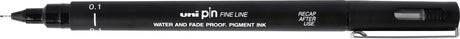 Uni-ball uni pin fine liner - stylo à croquis noir 0,1 mm