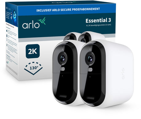 Caméra de sécurité Arlo essential3 xl 2k - 2 caméras IP