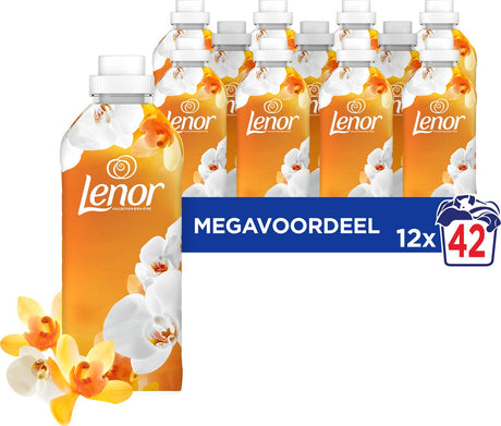 Lenor Adoucissant Orchidée Ambre - 12 x 42 lavages