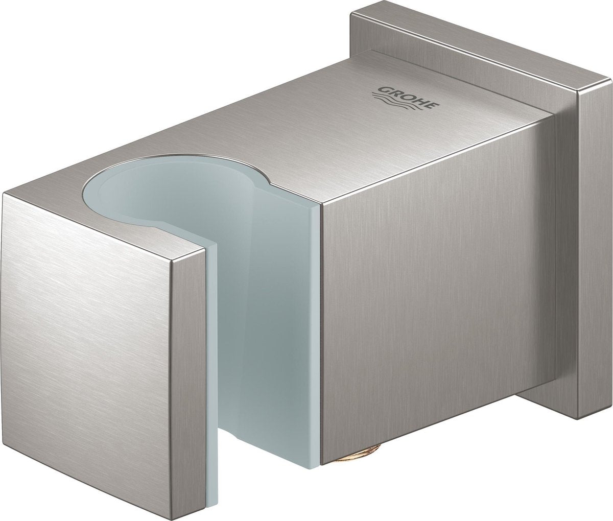 Grohe euphoria cube coude de raccordement mural de douche avec support mural - aspect inox - 26370dc0