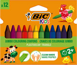 BIC Kids Plastidecor Triangle Color Chalk, 12st.