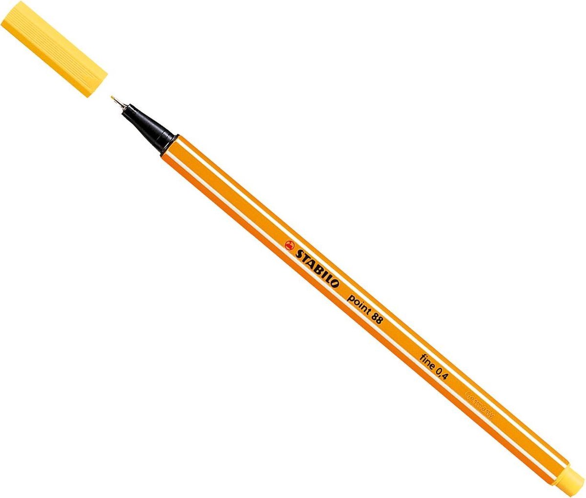 Stabilo point 88 - feutre fin 0,4 mm - jaune - par pièce