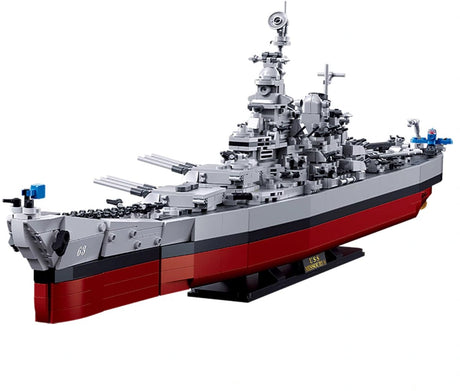 Modèle Sluban en briques, cuirassé uss missouri 1:350 (m38-b1291)