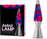 Lampe à lave Argent Rouge Violet, 40cm
