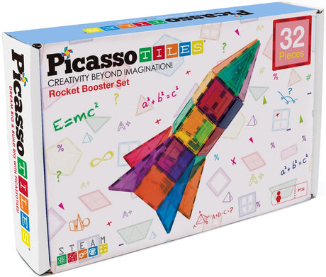 Selecta picassotiles rocket booster - tuiles de construction magnétiques, 32 pcs.