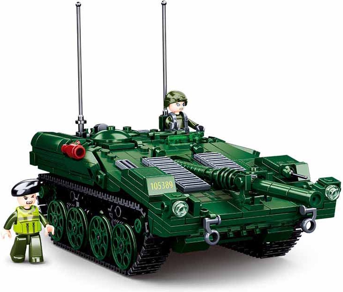 Sluban modelbricks strv 103 char de combat principal – jouets de construction – jeu de construction avec 692 blocs de construction – m38‑b1010 – à partir de 8 ans