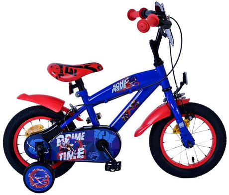 Vélo pour enfants Volare Sonic Prime - garçons - 12 pouces - bleu rouge - deux freins à main