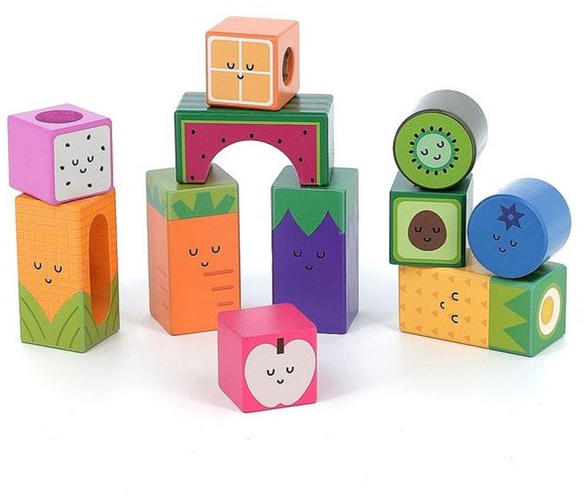 Vilac blocs musicaux bois fruits légumes 7414