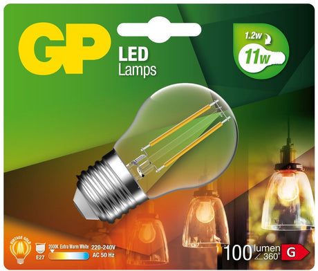 GP éclairage led vintage gd p45 1.2w e27