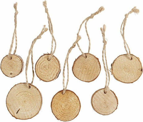 Société créative https : www.ccobby.nl disque-en-bois-avec-oeil-de-suspension-d-35-45-mm-épaisseur-7-mm-7-pièces-1-boîte