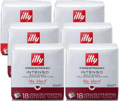Illy - Café iperespresso maison intenso 6 x 18 capsules