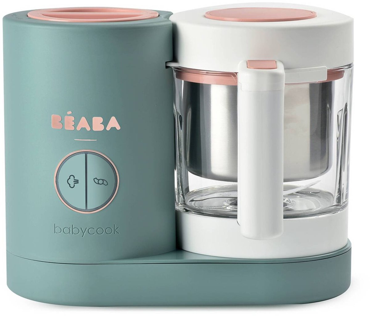 Béaba babycook neo® - cuiseur vapeur - préparateur bébé 4 en 1 - robot culinaire - vert