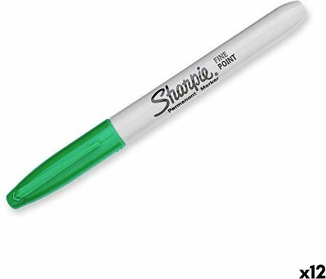 Sharpie marqueur fine boeuf spitze vert, 12 pièces