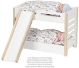 Lit superposé pour poupée en bois Goki avec toboggan