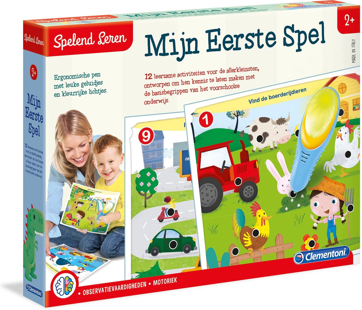 Clementoni education - mon premier quiz - jouets éducatifs 2-4 ans - stylo interactif