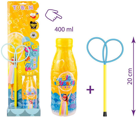 Tuban - set – anneau à bulles de savon mini papillon + liquide 400 ml