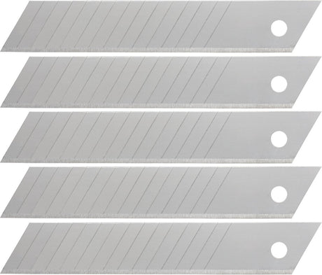 Wolfcraft - 5 couteaux sécables 18 mm - lames de rechange - 15 segments - 4182000