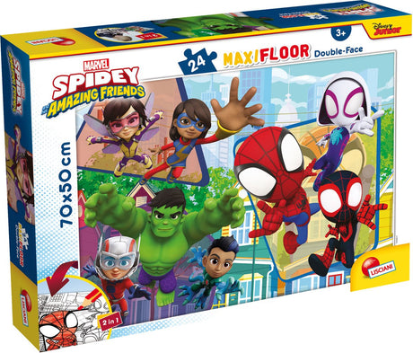 Lisciani merveille puzzle df maxi étage 24 spidey
