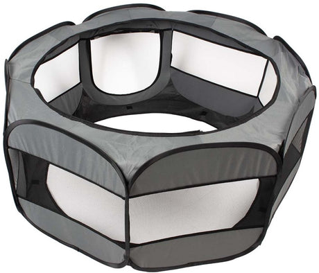 Duvo plus - parc pliable - gris clair - m - 85x35x45cm - facile à installer